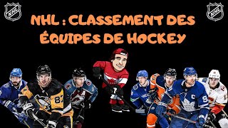 TOP 10  Classement des équipes de hockey NHL [upl. by Eniledam749]