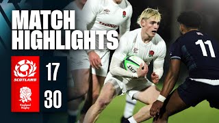 Highlights  Scotland U20 Men vs England U20 Men  U20 Six Nations [upl. by Ennayrb]