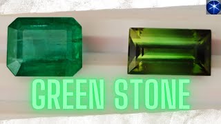 Green Stone Video Emerald Or Tourmaline Gemstones Are Nicer [upl. by Atsahs197]