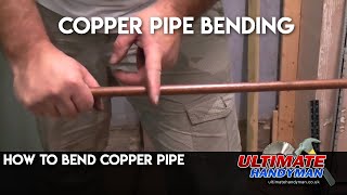 How to bend copper pipe [upl. by Ashok896]