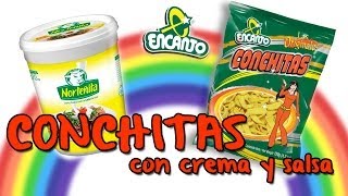 CONCHITAS con CREMA y SALSA [upl. by Hedva]