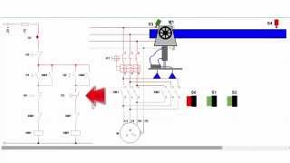 Enclavamiento de contactores Inversor de giro para motor eléctrico [upl. by Seigel68]