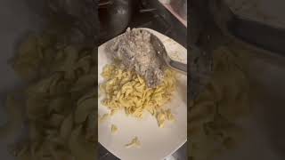 Stroganoff food review shorts autism ￼ autisticcontentcreator creamofmushroom homemade ￼ [upl. by Beatrice]