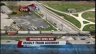 Train strikes kills pedestrian in Wauwatosa [upl. by Derfla923]