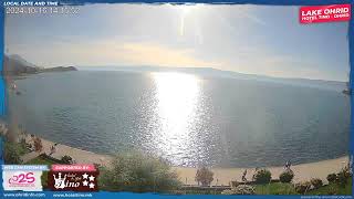 Lake Ohrid  Live Web Camera by Hotel Tino amp 2S [upl. by Berger]