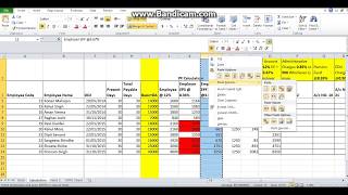 Calculation of PF for generating monthly challan [upl. by Trembly]