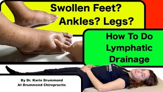 Self Lymphatic Drainage Massage For Swollen Feet Ankles amp Legs [upl. by Adiuqram]