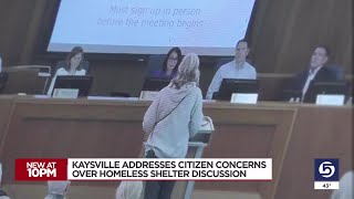 Kaysville addresses concerns over homeless shelter discussion [upl. by Adnuahsor668]