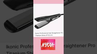 Ikonic professional hair straightener pro titanium shine 20  Nykaa  hair straightener [upl. by Arinay635]