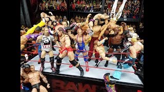 WWE 50 MAN ROYAL RUMBLE ACTION FIGURE MATCH [upl. by Narahs]