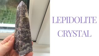 Lepidolite Crystal Stone Meaning Properties Benefits [upl. by Eeruhs]