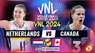 VNL LIVE │ NETHERLANDS vs CANADA Live Score Update Today VNL 2024 FIVB VOLLEYBALL NATIONS LEAGUE [upl. by Omero]