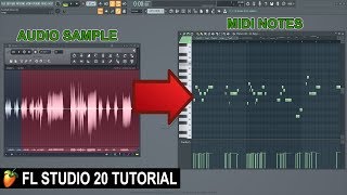 How To Convert Audio To Midi In FL Studio 20 [upl. by Norel]