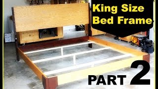 DIY King Size Bed Frame  Part 2 [upl. by Toby]