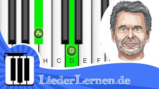 Reinhard Mey  Über den Wolken  Klavier lernen  Musiknoten  Akkorde [upl. by Rask]