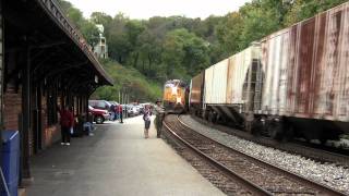 CSX Train Close Call115one very lucky guy Read the entire Intro [upl. by Aikemal]