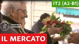 Italiano per stranieri  Luoghi delle città il mercato A2B1 [upl. by Vaios]