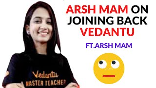 Arsh Mam Reaction when someone asked her to Join Back Vedantu I shorts VedansOP [upl. by Jariv]