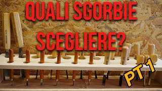 Quali sgorbie scegliere per intagliare il legno  Pt 1  woodcarving [upl. by Naenej]