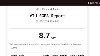 How To Calculate SGPA OF 22 Scheme Vtu  in 60 Seconds🙄 [upl. by Esyli]