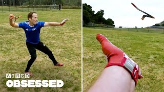 How This Guy Became a World Champion Boomerang Thrower  WIRED [upl. by Enoyrt]