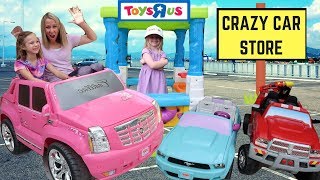 Addy Runs Errands at Mayas Pretend Drive Thru  Crazy Car Store [upl. by Hettie]