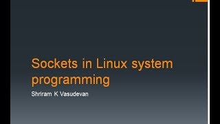 Sockets in Linux System Programming [upl. by Germain]