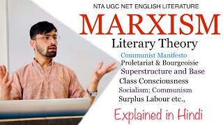 Marxism  Literary Theory Superstructure amp Base  Class Consciousness etc Explained in Hindi [upl. by Henarat]