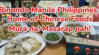 Binondo Manila Phillipines The home of Chinese foods [upl. by Refinneg]