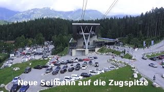 Super Vom Eibsee auf die Zugspitze mit der neuen Seilbahn Zugspitzbahn Bergstation Zugspitzgipfel [upl. by Lashondra97]