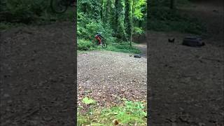 Biking in Randwick Woods biking downhill gloucestershire woods forest randwick mates [upl. by Flossie]