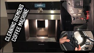 Cleaning Siemens Coffe Machine  SIEMENS CT636LES6  Coffeemaker how to cleaning [upl. by Ikik]