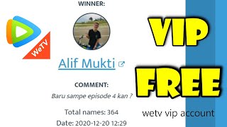 AKUN WETV VIP GRATIS NIH GUYS [upl. by Navaj235]