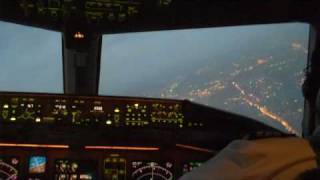 Approach And Landing At Cairo International Airport  HECA  V1 [upl. by Ecienal]