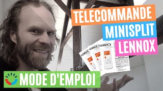 Télécommande de murale Lennox  Mode demploi 2020 [upl. by Airehs84]