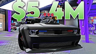 54 Million Police Dodge Challenger  Gauntlet Interceptor Customization in GTA Online [upl. by Alios761]