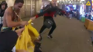 Shocking footage Police body cam shows attack on NYPD officers in Times Square [upl. by O'Meara556]