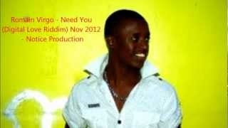 Romain Virgo  Need You Digital Love Riddim Nov 2012  Notice Production [upl. by Spiegelman]