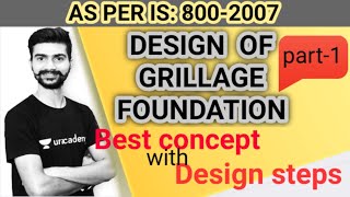 DESIGN GRILLAGE FOUNDATION IN HINDI PART 1 [upl. by Oilla929]