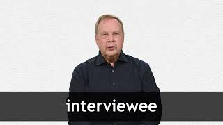 How to pronounce INTERVIEWEE in American English [upl. by Noruq966]