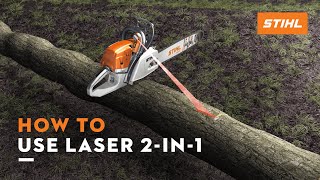 STIHL Laser 2in1  Felling direction indicator and cutting guide  Thats why [upl. by Ku720]