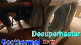 Geothermal domestic hot water Desuperheater replacement geothermal desuperheater hvac [upl. by Anoirb]