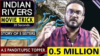 Best TRICK  All Rivers of India in 20 Sec  पूरी LIFE नहीं भूलोगे अब  UPSCSSC [upl. by Ahab759]