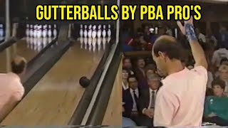 Pro bowlers throwing GUTTERBALLS [upl. by Ginevra]