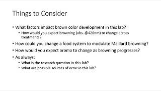 Lab 6 Nonenzymatic Browning [upl. by Isaacson]