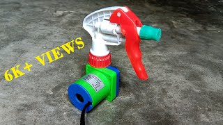 How to make a water spray pump at home  DIY Paint Spray Gun  Water Pump  DC Motor [upl. by Bush107]