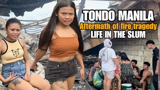 You won’t believe this SHOCKING Aftermath of fire Incident In Tondo MANILA PHILIPPINES 4k [upl. by Relyt]