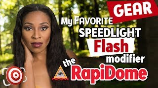 RapiDome by Photoflex  Speedlight Modifier for Location Lighting and Studio Portrait Photography [upl. by Anitel211]