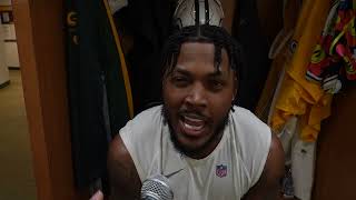 Green Bay Packers running back Josh Jacobs reflects on first career receiving touchdown [upl. by Adaner]