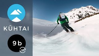 Kühtai Austria  Black 9b  360 VR  Piste View [upl. by Tranquada]